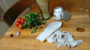 ingredienti spaghetti & calamari