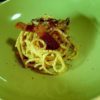 Spaghetti Guanciale e Crema di Ricotta allo Zafferano