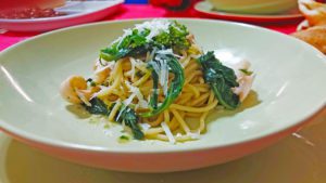 Spaghetti Calamari broccoletti e pecorino